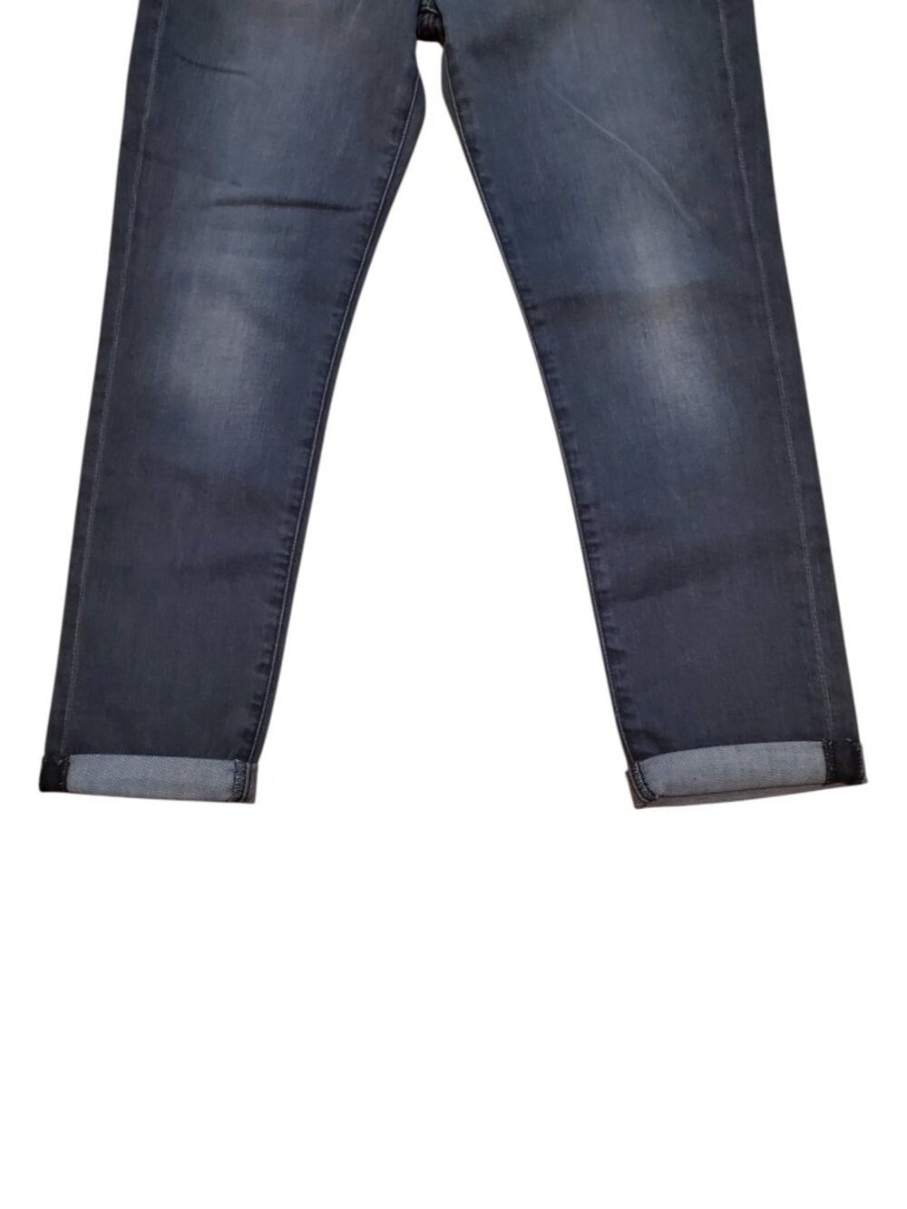 7 For All Mankind Jeans Josefina Skinny Boyfriend Buttonfly Jeans |Gray Wash - Picture 6 of 14